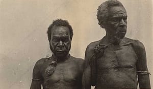 Image used under a Collective Commons License from: https://commons.wikimedia.org/wiki/File:Cannibals,_Papua.jpg