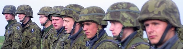 Image used under a Collective Commons License from https://en.wikipedia.org/wiki/File:EST-infantry-Helmet.jpg